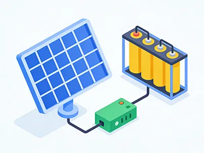 Hvordan lade batterier med solcellepaneler